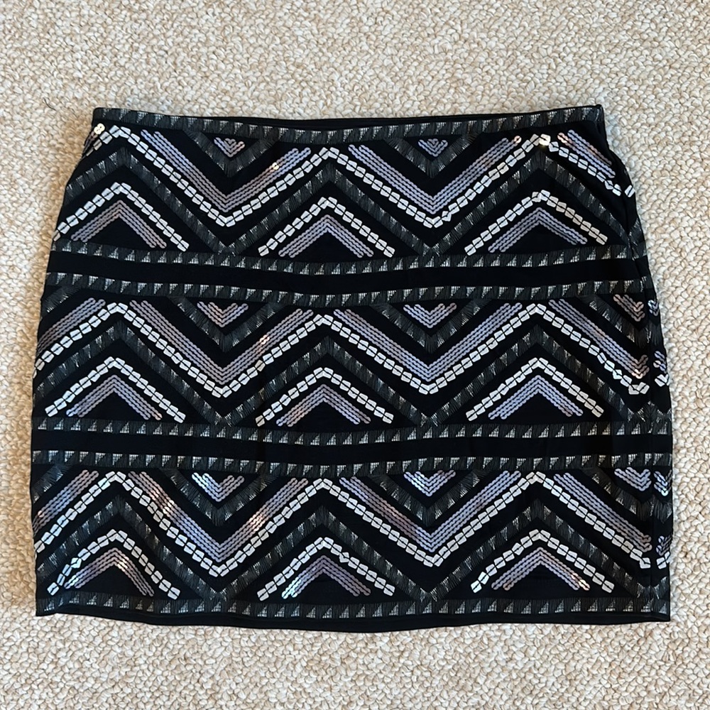 Express Sequin Mini Skirt
